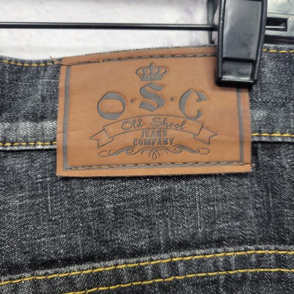Old Skool Y2K Baggy Flap Pocket Jeans 38x35 Big Tall Skater Streetwear Hip Hop - Picture 6 of 10